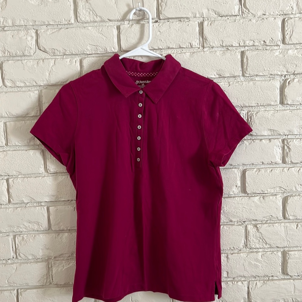 Pink polo shirt